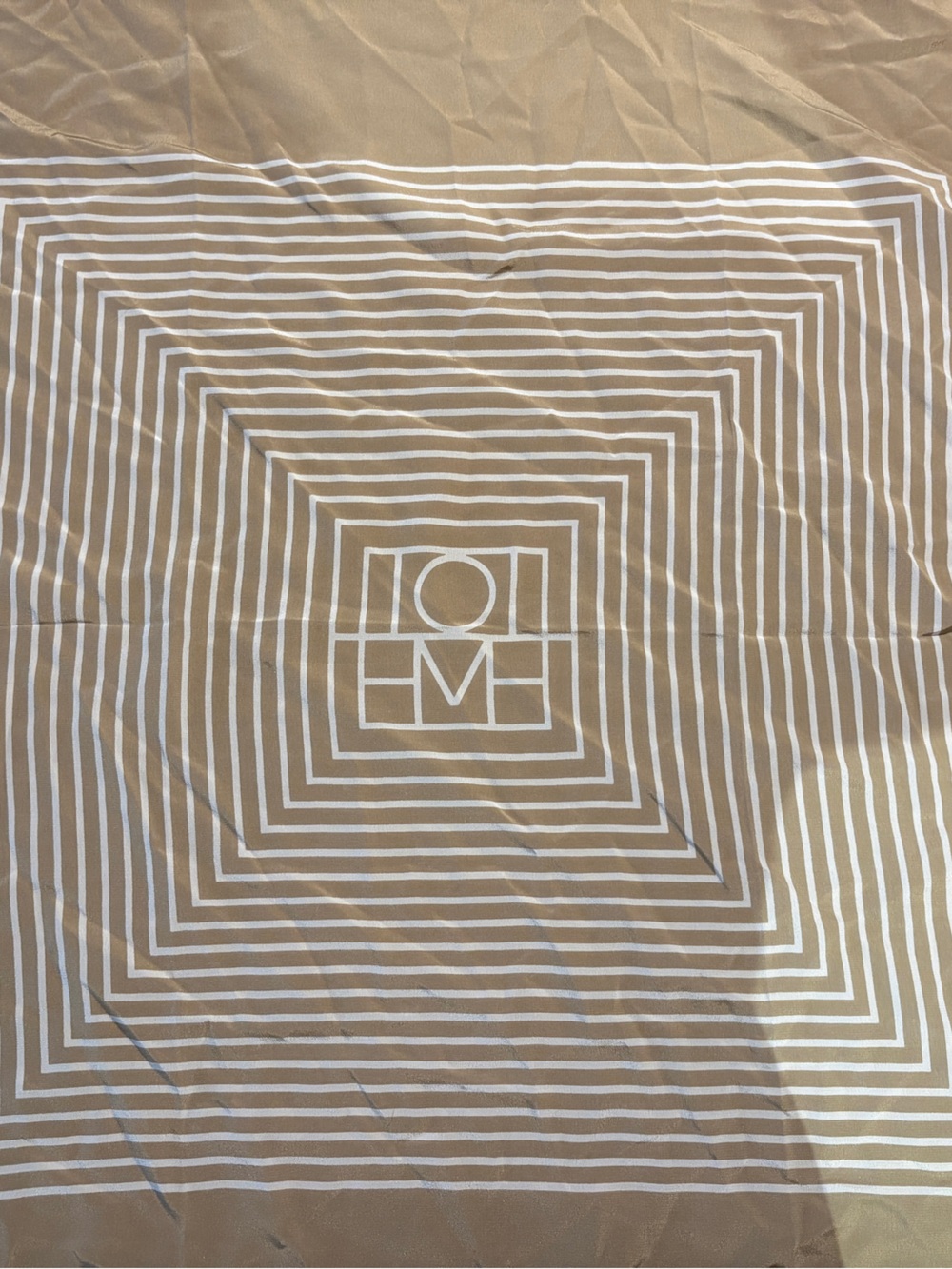 Toteme beige silk scarf